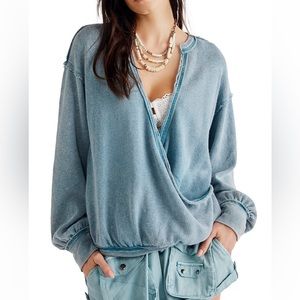 Free People Anyway Tee in Deep Teal..